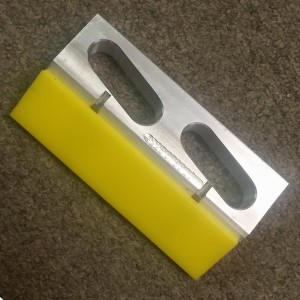Aluminum Rail with Yellow Urethane Wear Slide